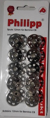 Bobbins Metal Berina 12mm x 20.5mm (10 pcs)